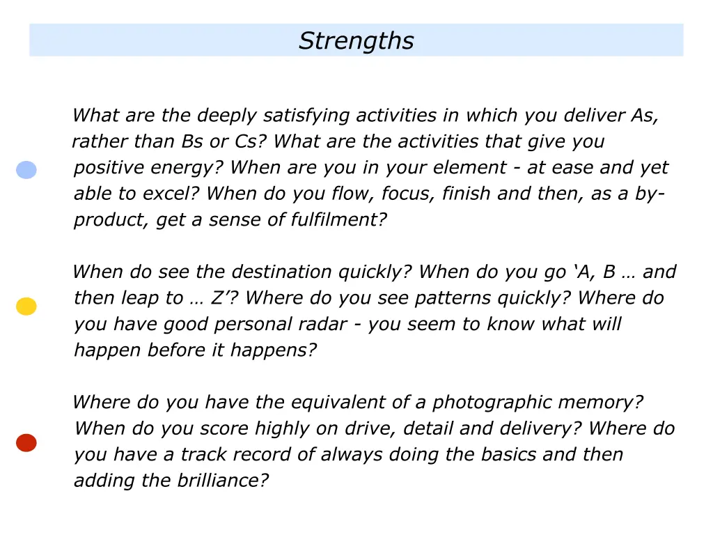 strengths