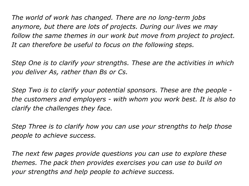the world of work has changed there are no long