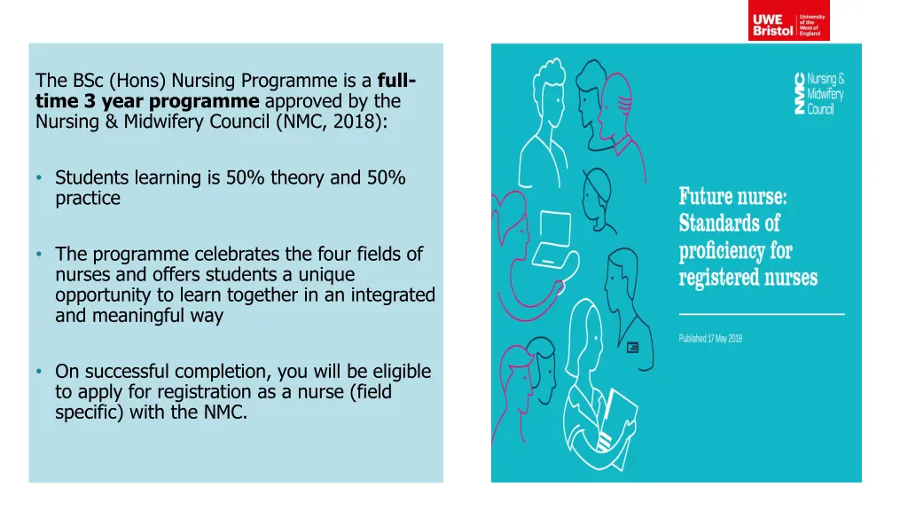 the bsc hons nursing programme is a full time