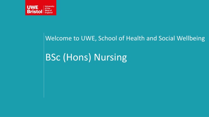 welcome to uwe school of health and social