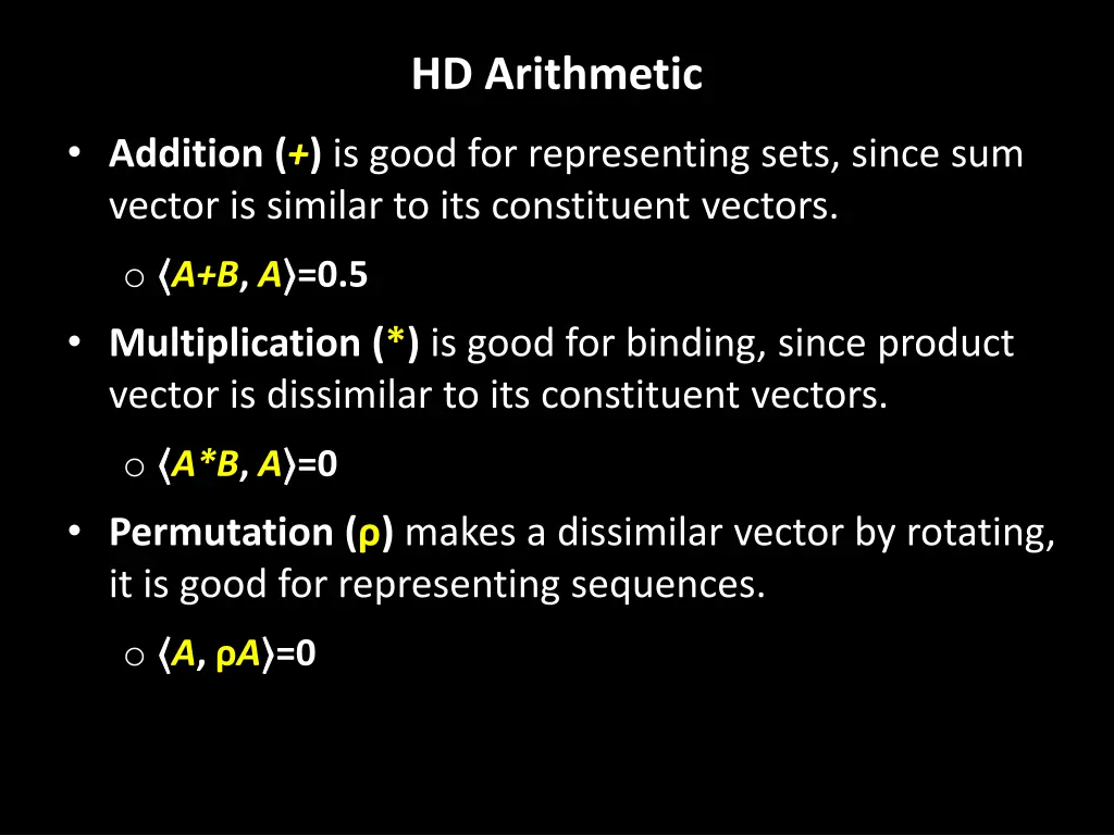 hd arithmetic