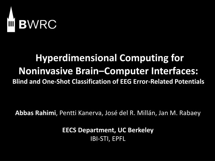 hyperdimensional computing for noninvasive brain