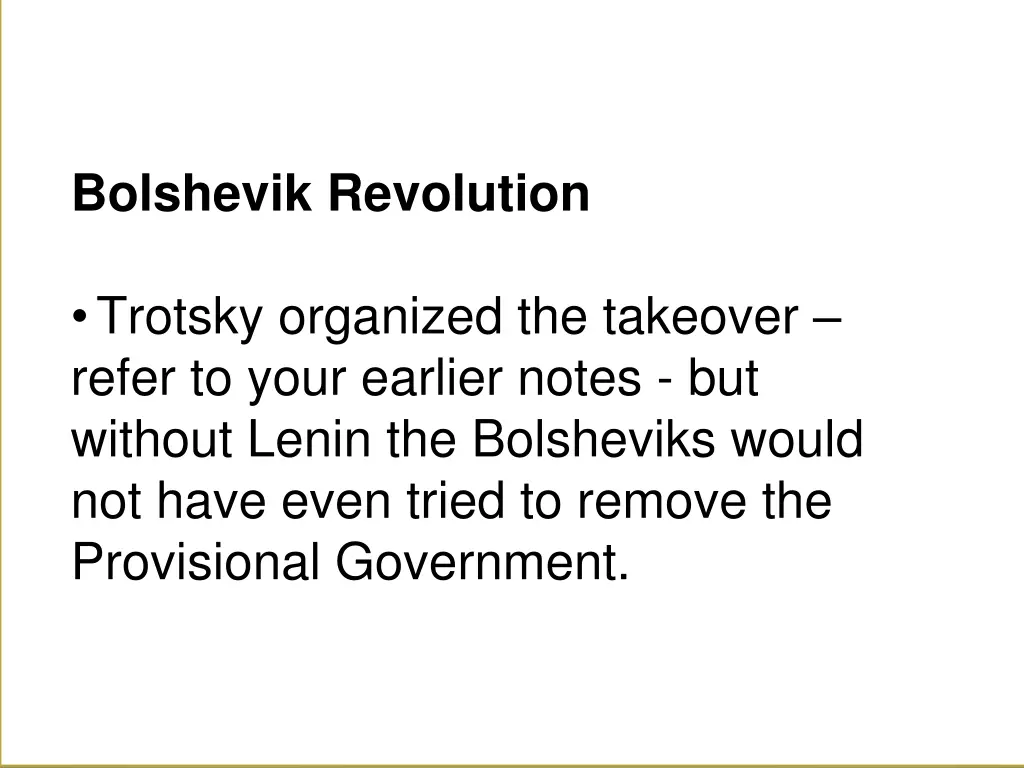 bolshevik revolution