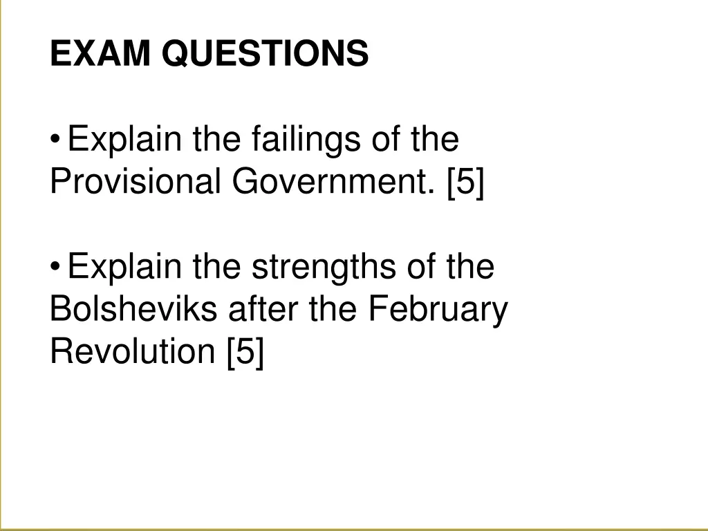 exam questions