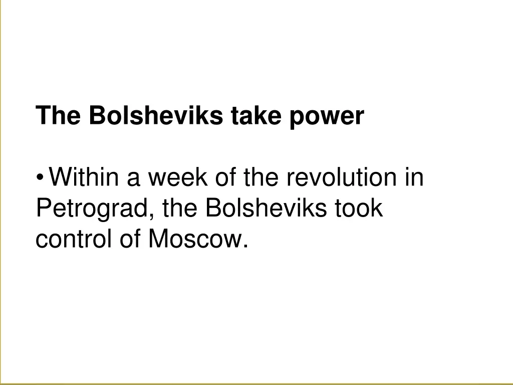 the bolsheviks take power 2
