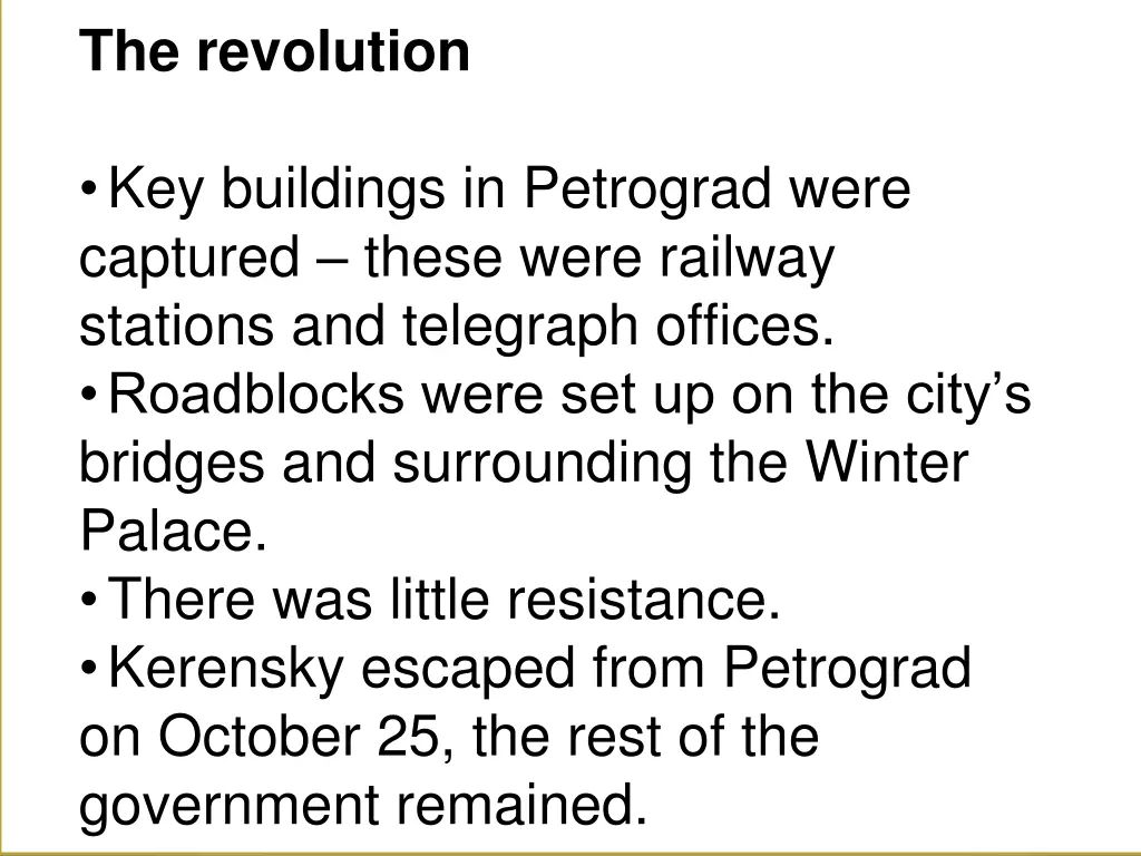 the revolution
