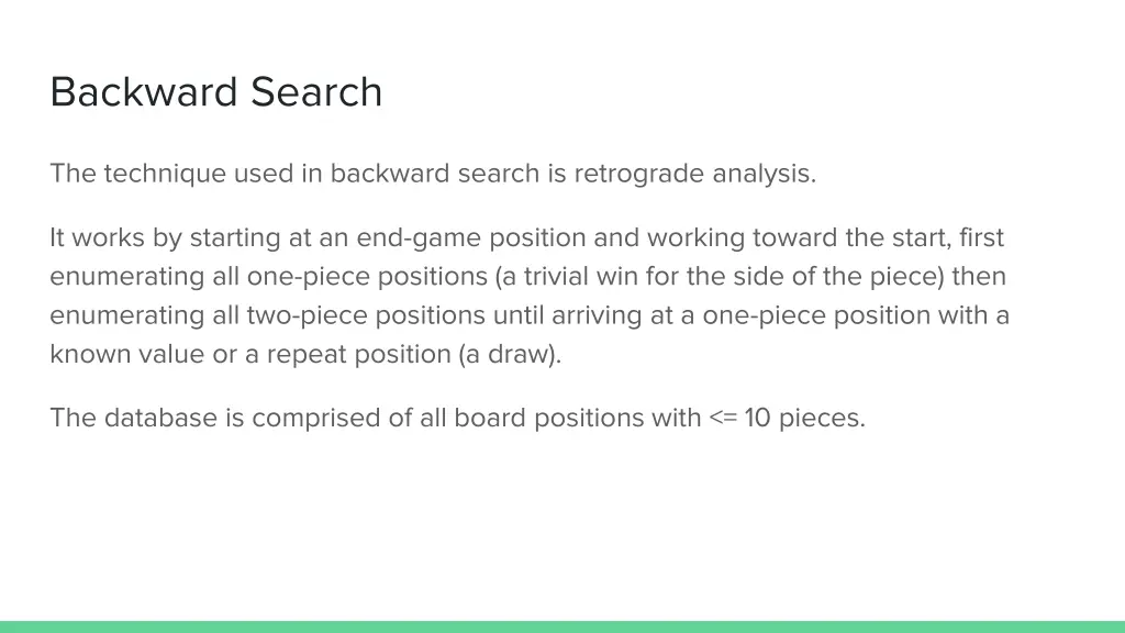 backward search