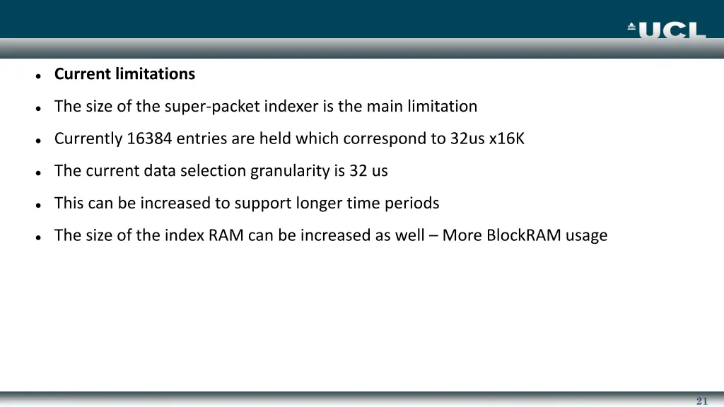 current limitations