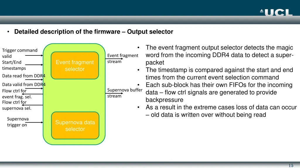 detailed description of the firmware output