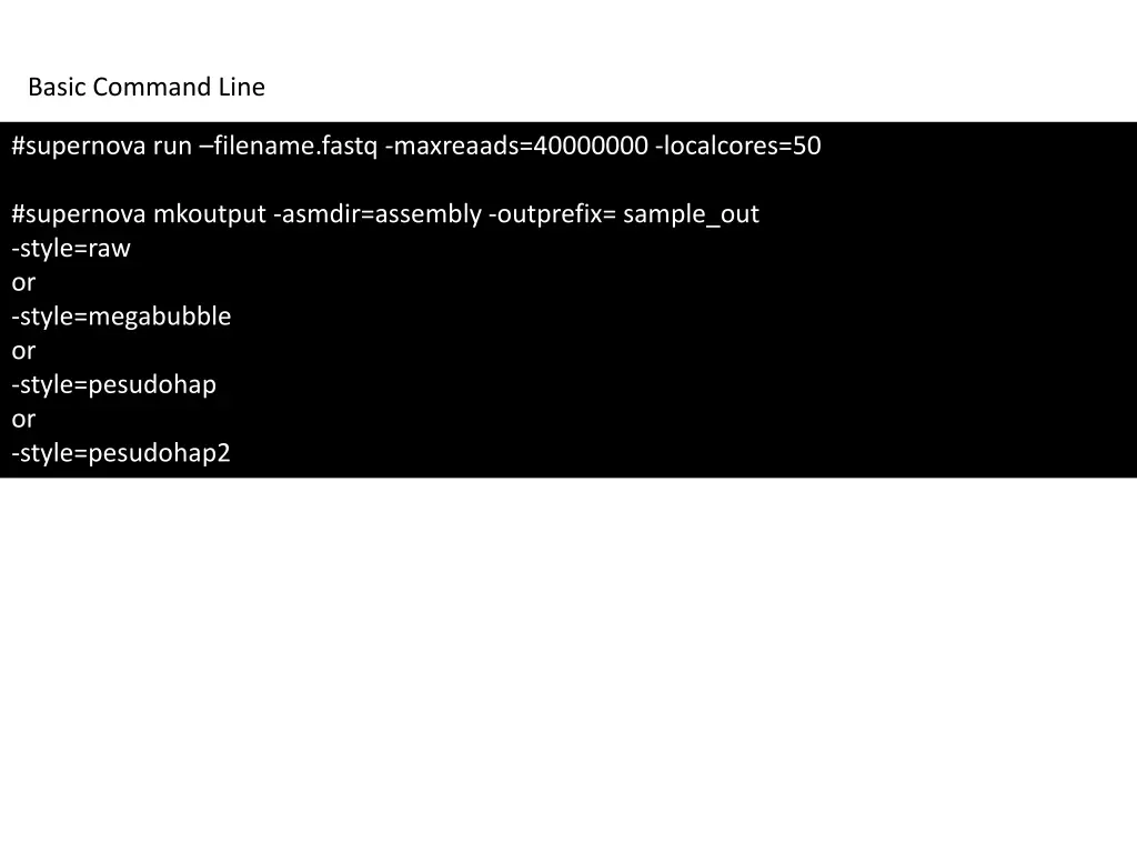 basic command line