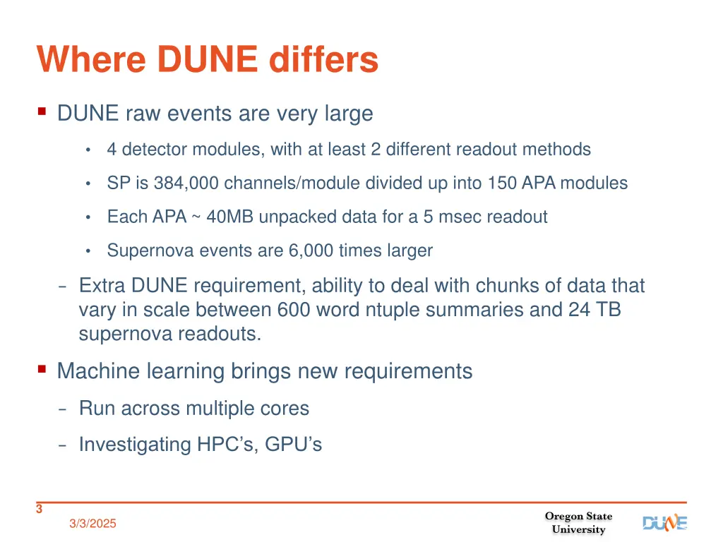 where dune differs