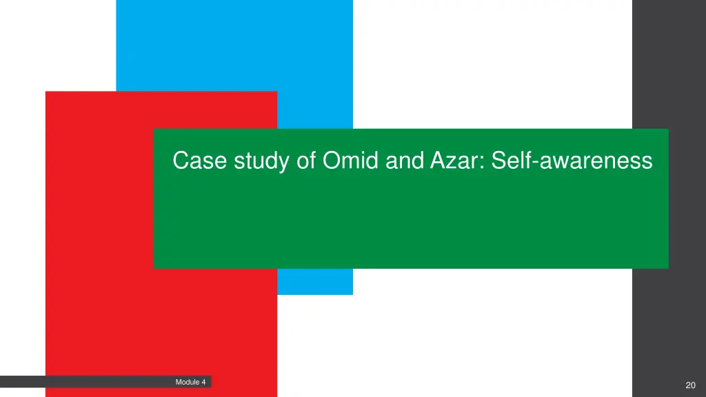 case study of omid and azar self awareness
