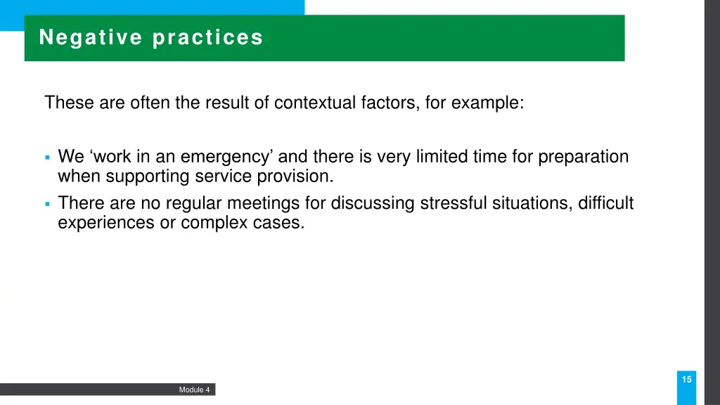 negative practices