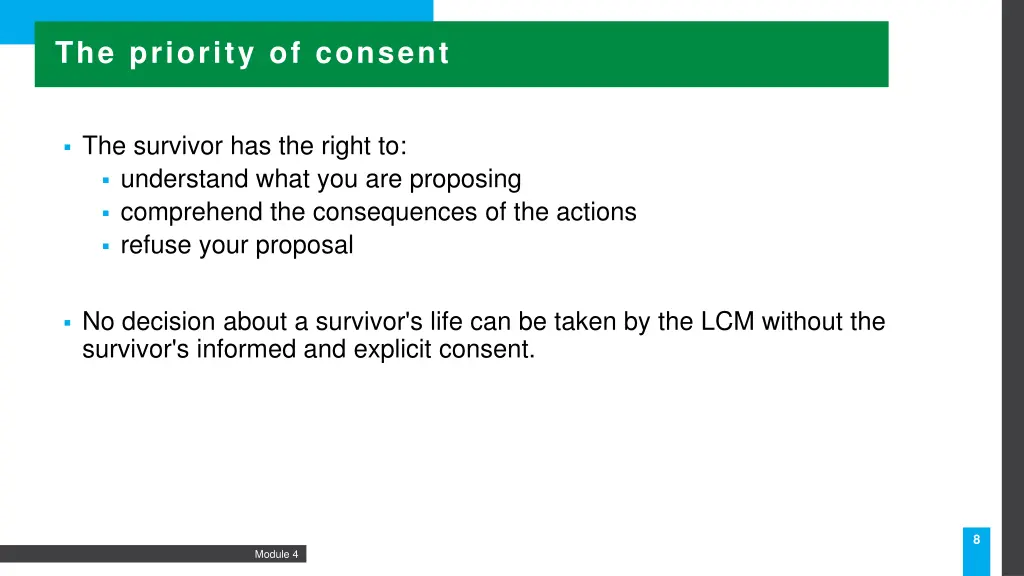 the priority of consent