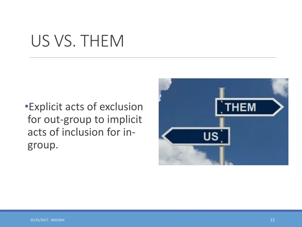 us vs them