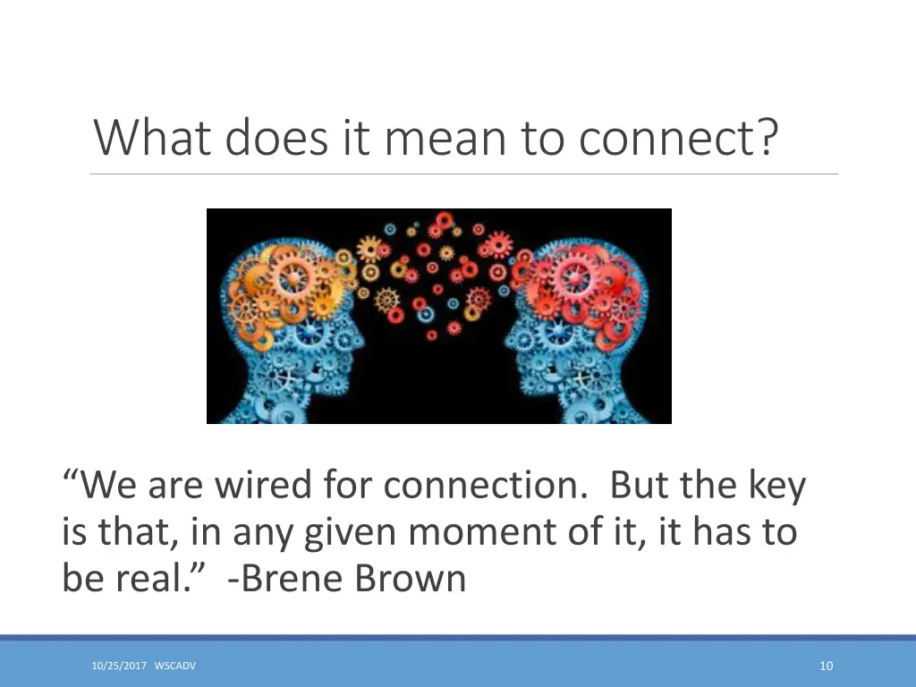 what does it mean to connect