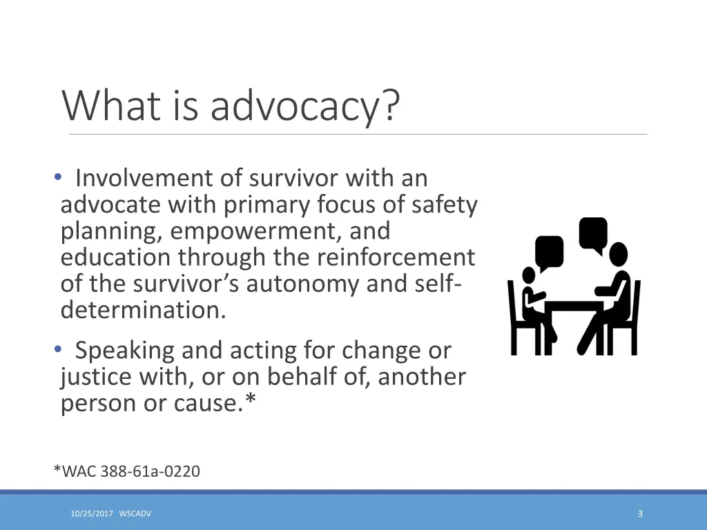 what is advocacy