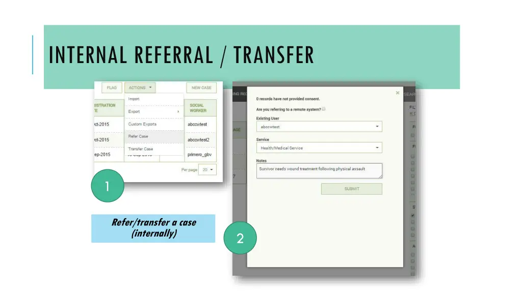 internal referral transfer