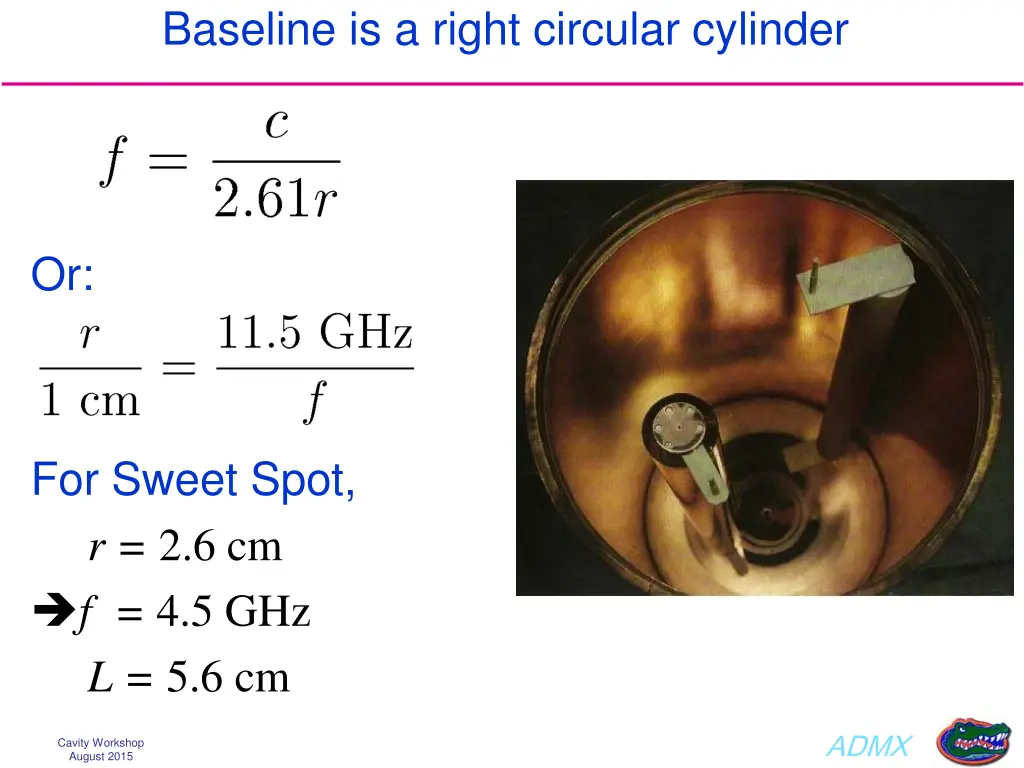 baseline is a right circular cylinder