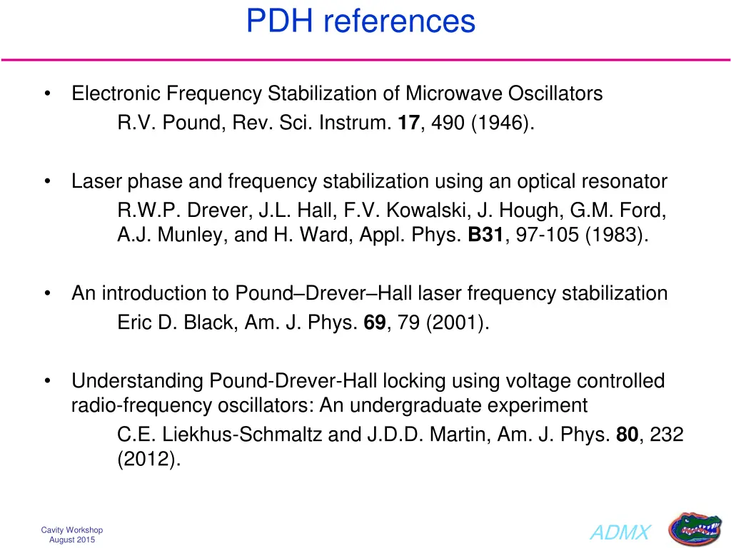 pdh references