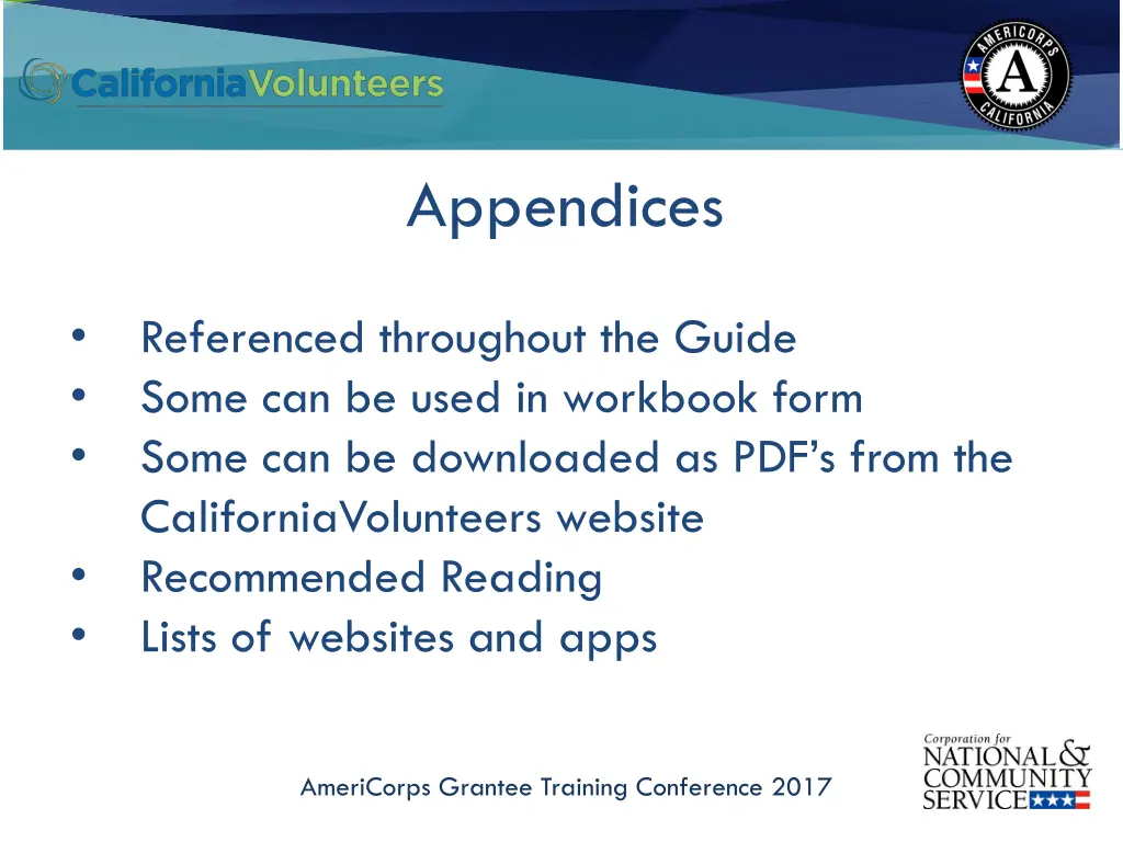 appendices