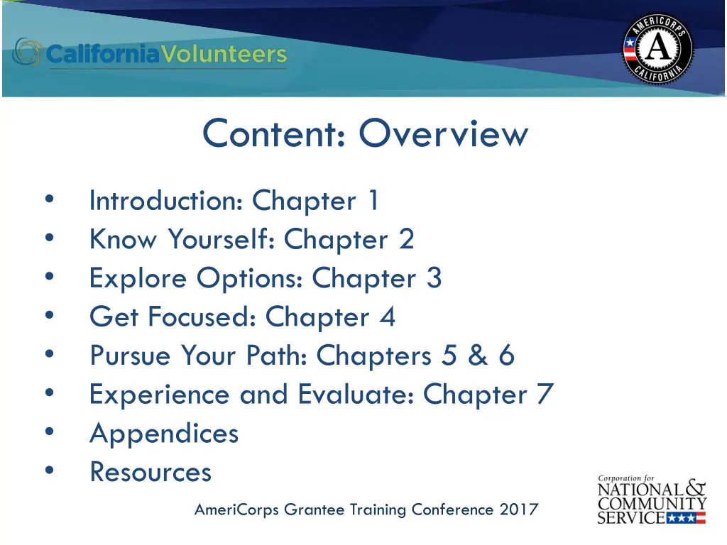 content overview