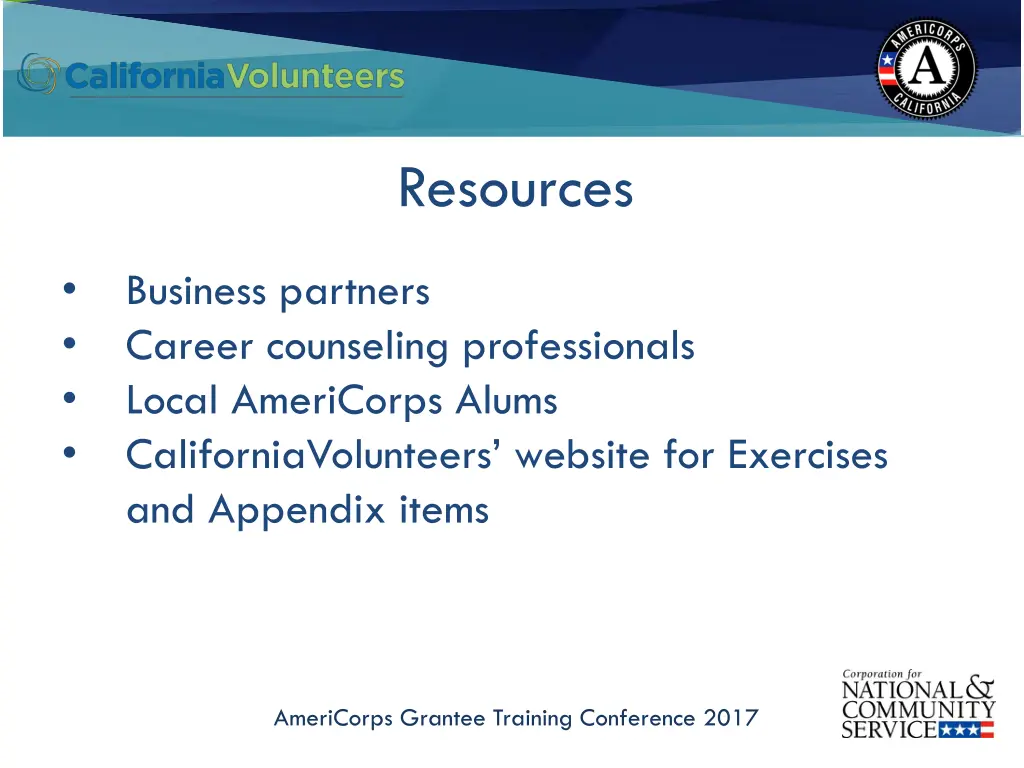 resources