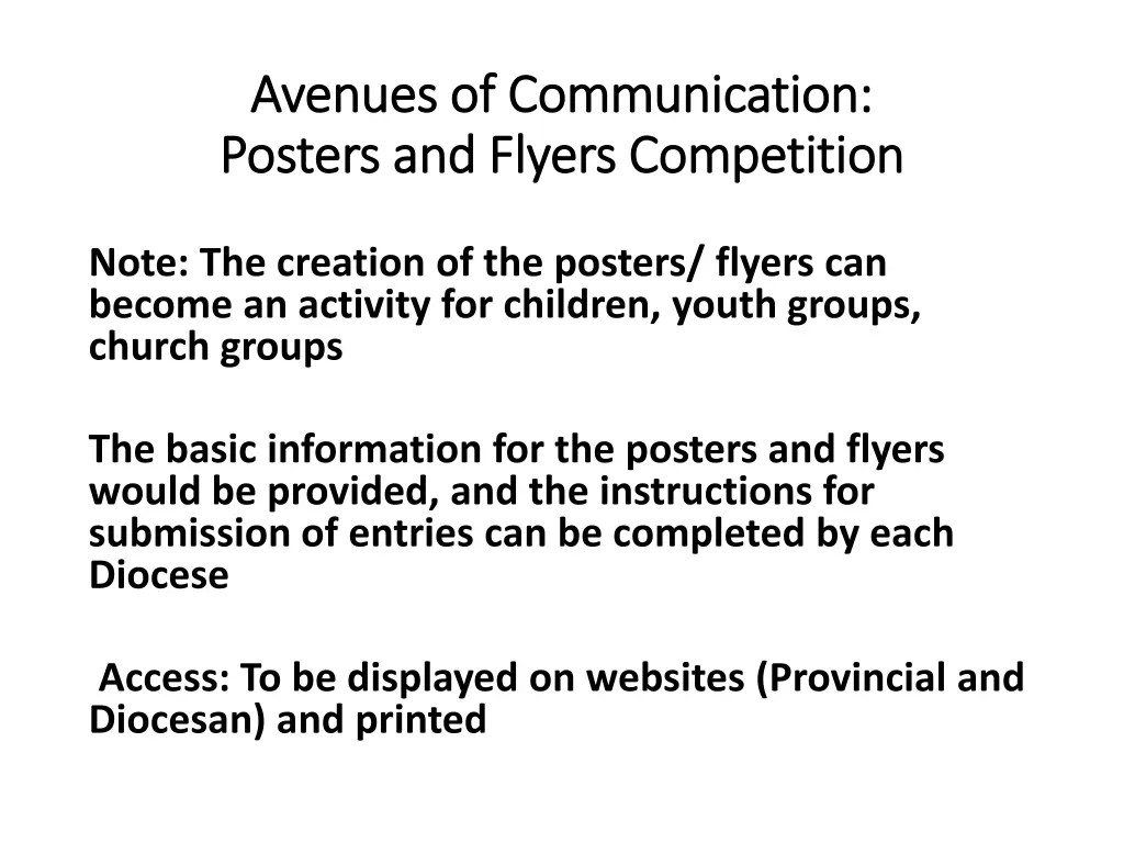 avenues of communication avenues of communication 3
