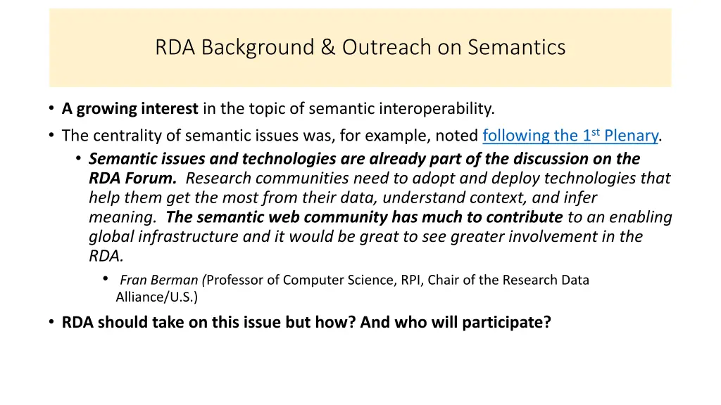 rda background outreach on semantics