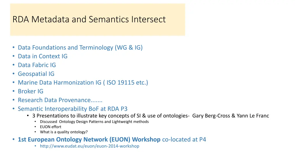 rda metadata and semantics intersect