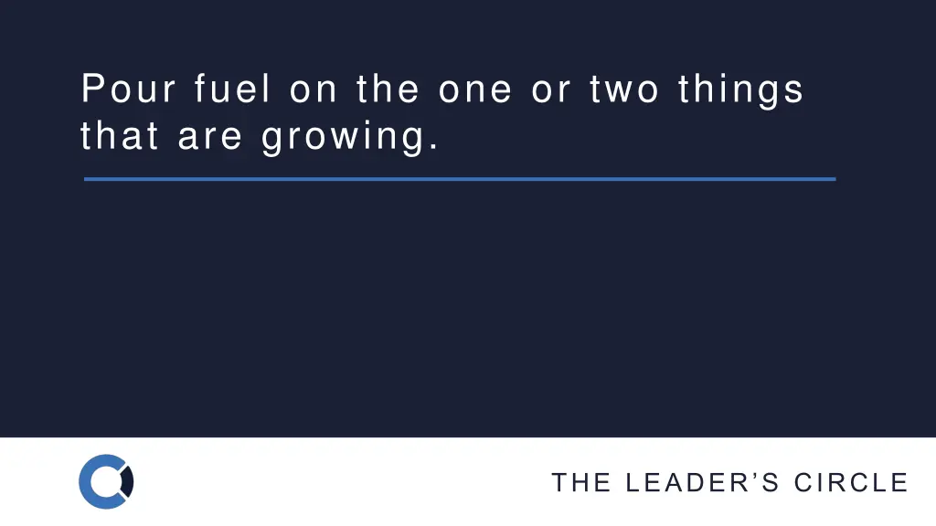 pour fuel on the one or two things that