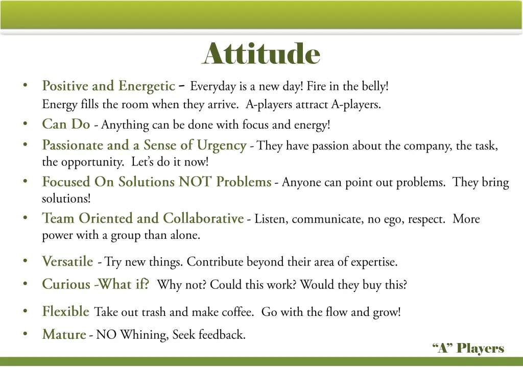 attitude