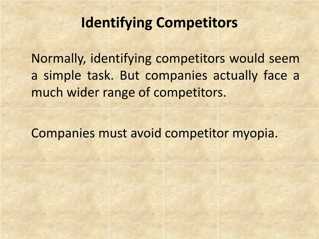 identifying competitors
