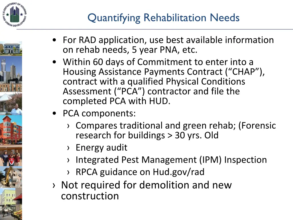 quantifying rehabilitation needs