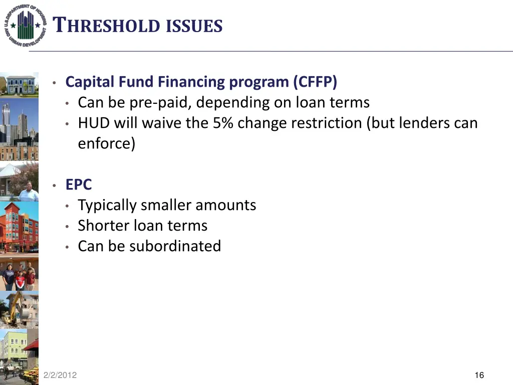 t hreshold issues