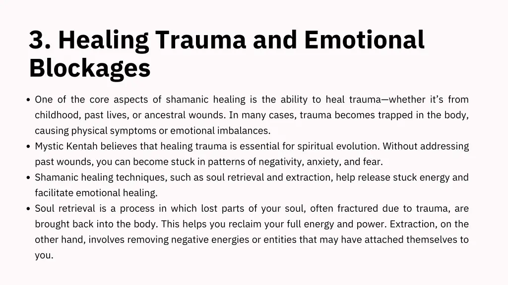 3 healing trauma and emotional blockages