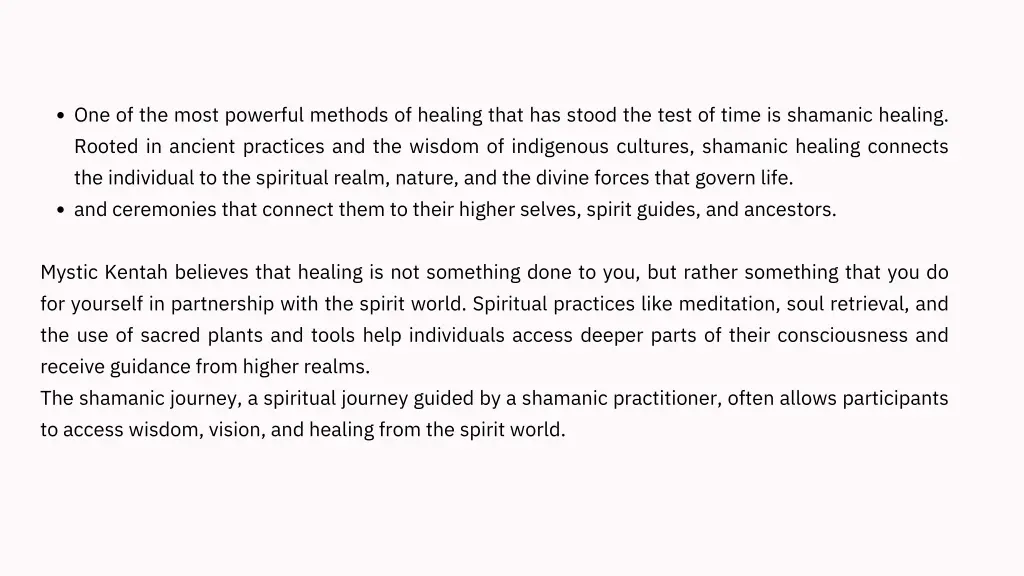 one of the most powerful methods of healing that