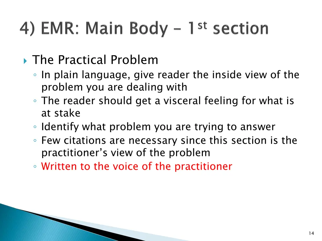 the practical problem in plain language give