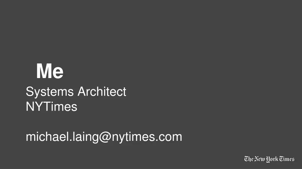 me systems architect nytimes