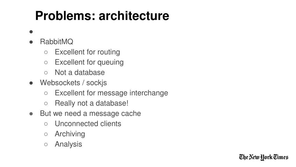 problems architecture