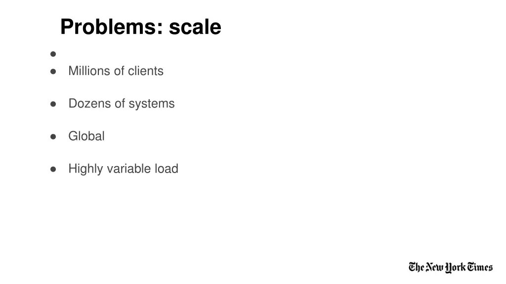 problems scale