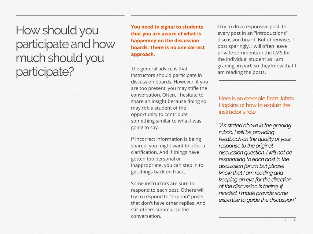 how should you participate and how much should