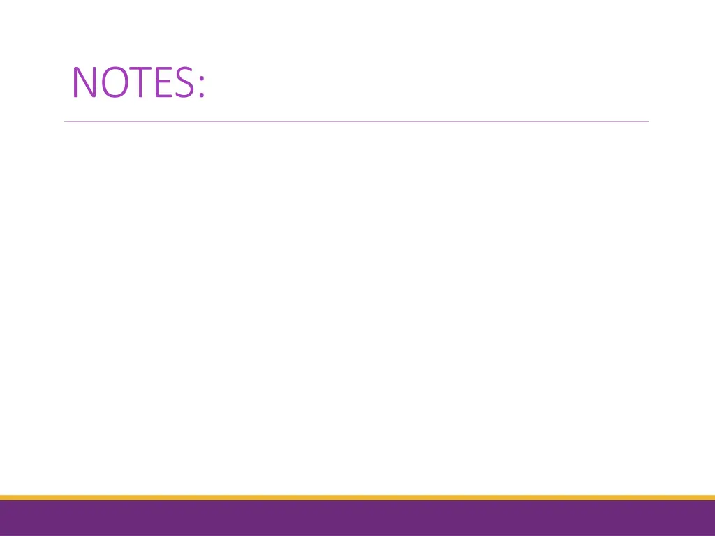 notes