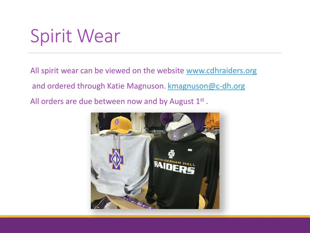 spirit wear