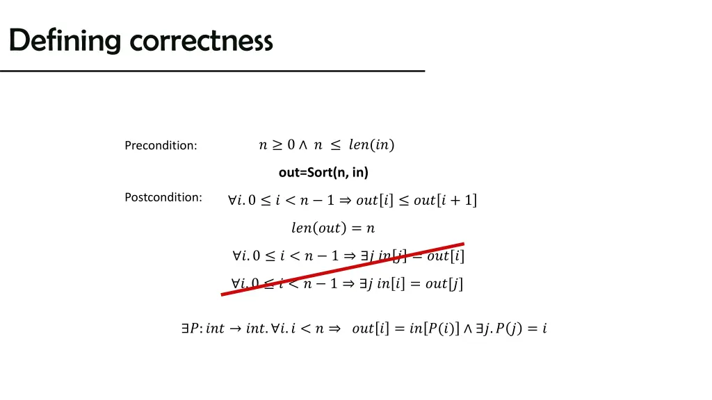 defining correctness