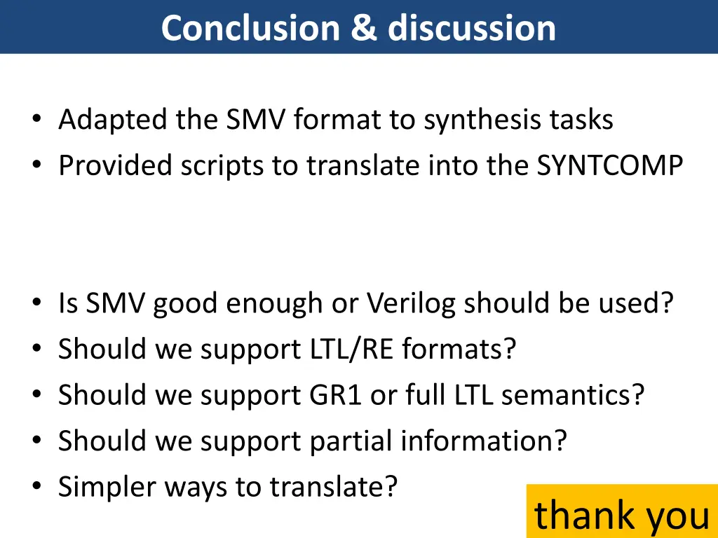 conclusion discussion
