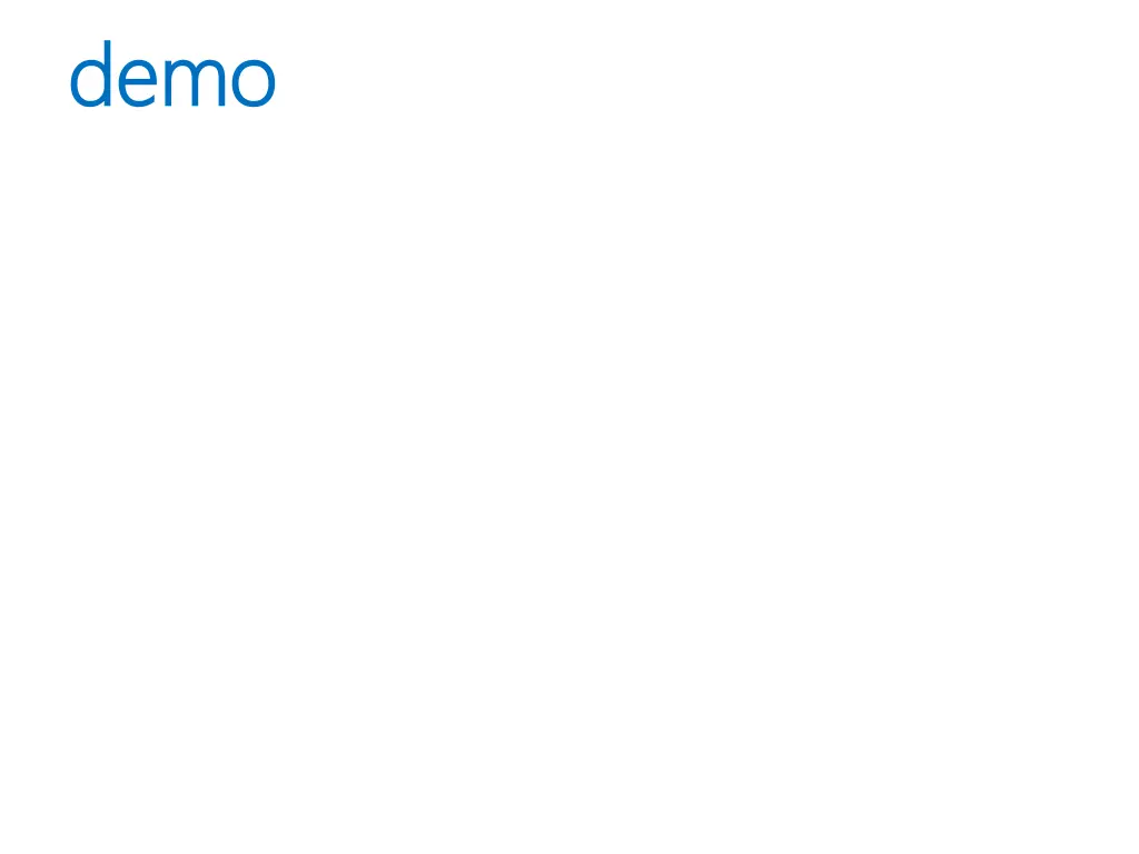 demo demo 1