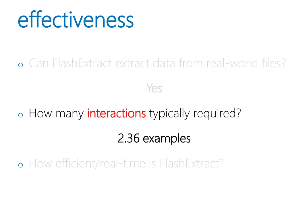 effectiveness effectiveness