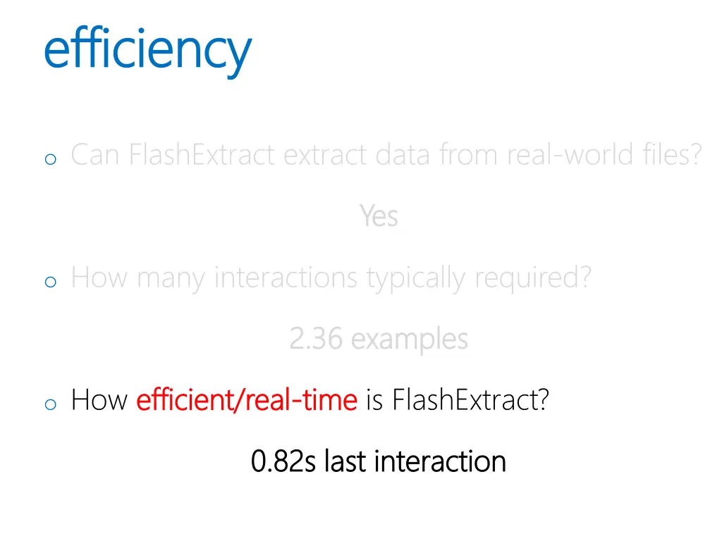 efficiency efficiency