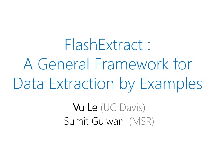 flashextract a general framework for data